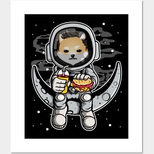 Astronaut Fastfood Dogelon Mars Coin To The Moon Crypto Token Cryptocurrency Wallet Birthday Gift For Men Women Kids Posters and Art